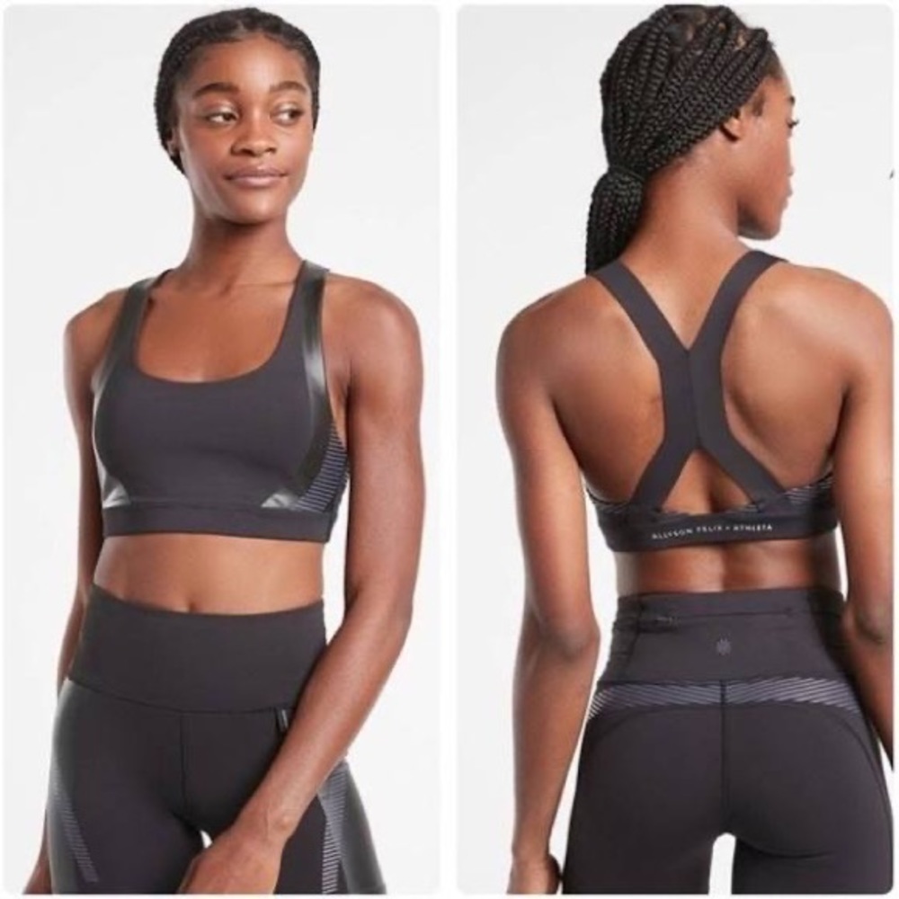 LIKE-NEW! Athleta Legend Shortie & Ultimate Legend Sports Bra, Black, Size M